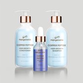 Copper Peptide (GHK-Cu) Haargroei Set - Shampoo, Conditioner en Serum - Hairgenetix