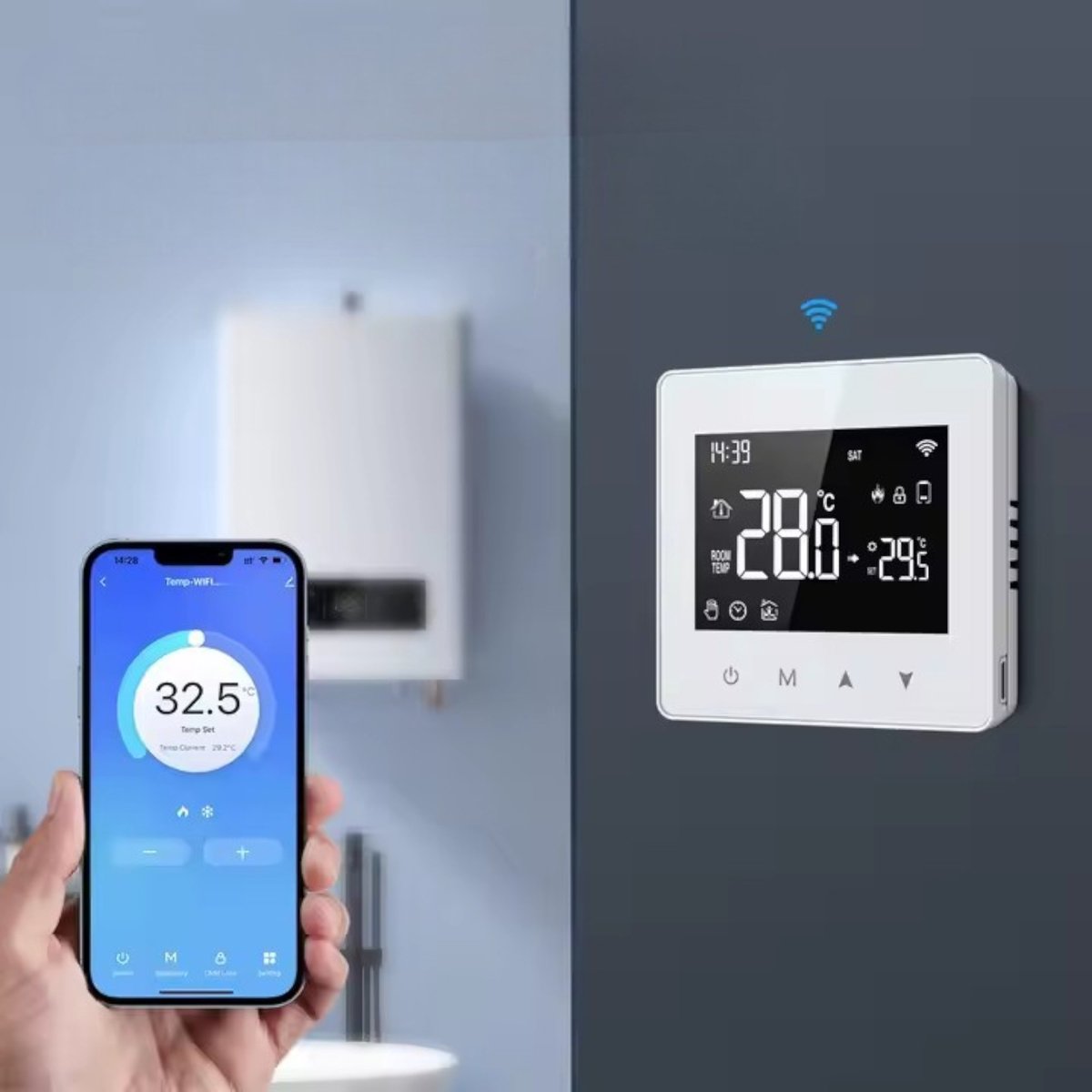 Smartlife Domotica Zigbee Wifi Thermostaat thumbnail 3