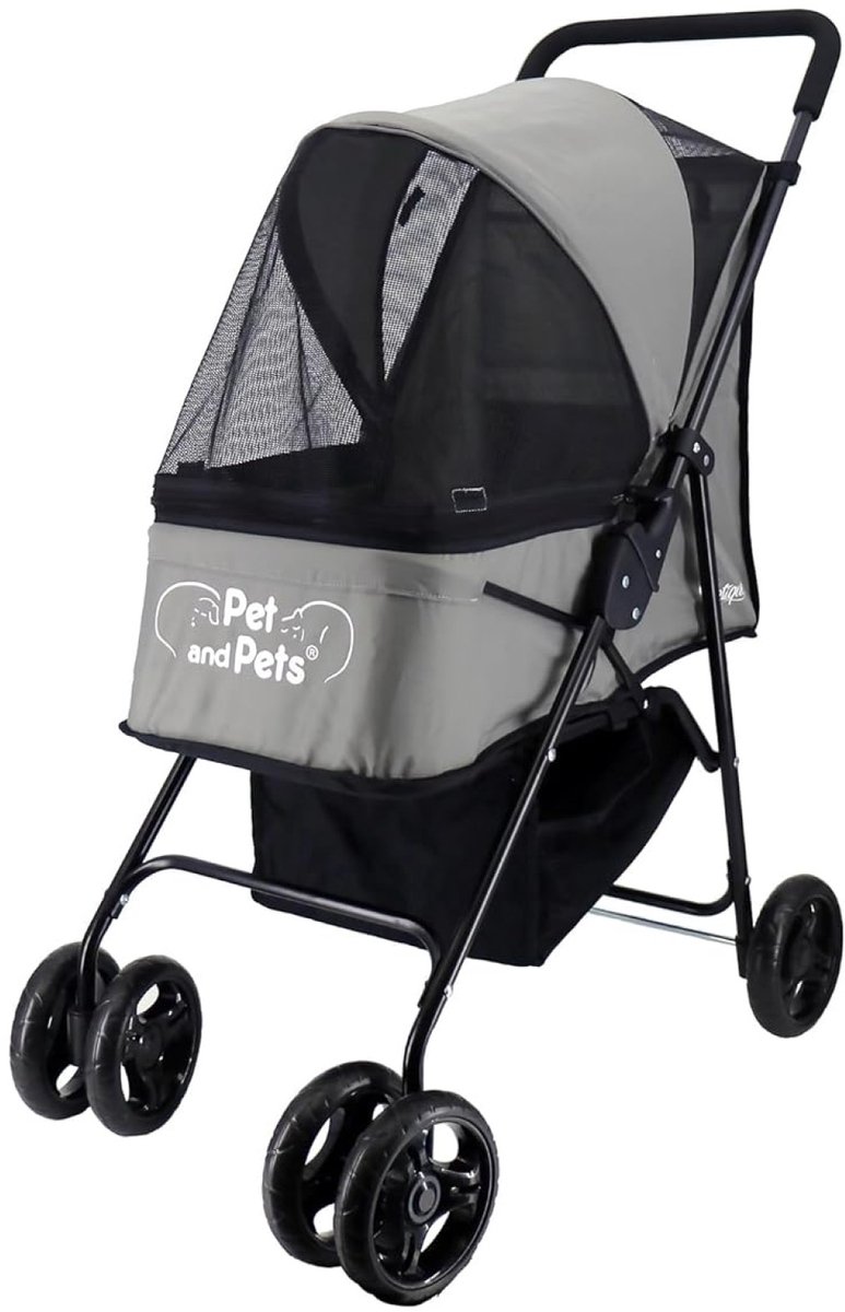 Petique Hondenbuggy Rollin Grijs