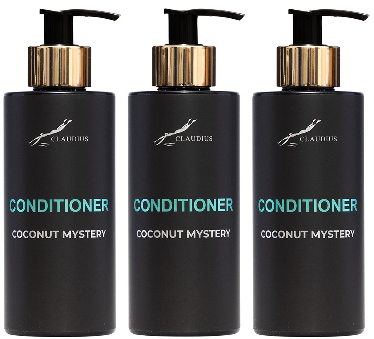 Hairconditioner Coconut Mystery 300 ml - gouden pomp - 3 stuks