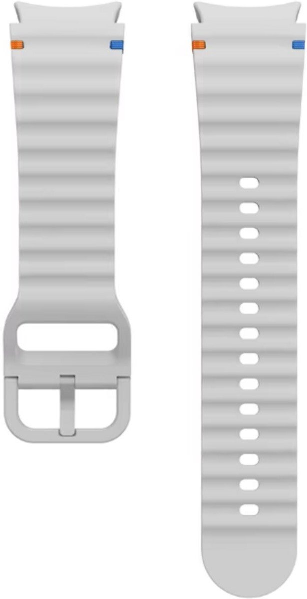 Scoby - Smartwatch bandje - Siliconen band - Horlogeband - Watch Strap - Geschikt voor Samsung Galaxy Watch 7 - 40 & 44mm - Licht Grijs