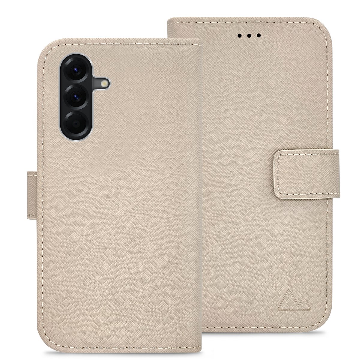 My Style Telefoonhoesje geschikt voor Samsung Galaxy A37 Hoesje | My Style Flex Wallet Bookcase Portemonnee | Pasjeshouder voor 3 Pasjes | Telefoonhoesje voor Pinpas / OV Kaart / Rijbewijs - Warm Taupe | Taupe
