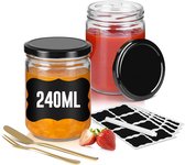 Ball | Mason Jar Elite SPIRAL 28 oz / 850 ml Wide Mouth (4 stuks Ball | Mason Jar Elite SPIRAL 28 oz / 850 ml Wide Mouth (4 stuks