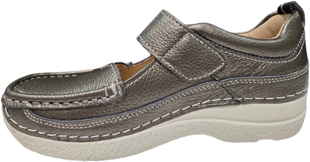 Wolky 0621471 210 Bandschoenen Leer Dames – 42 Antraciet