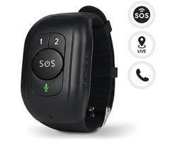 MijnSOS® SOS Noodknop - Alarmknop voor Ouderen - GPS Tracker 4G - Senioren Alarmhorloge - Valdetectie - Personenalarmering Dementie - Hartslag-, Bloeddruk- & Temperatuurmeting - Waterdicht IP67 - Inclusief App