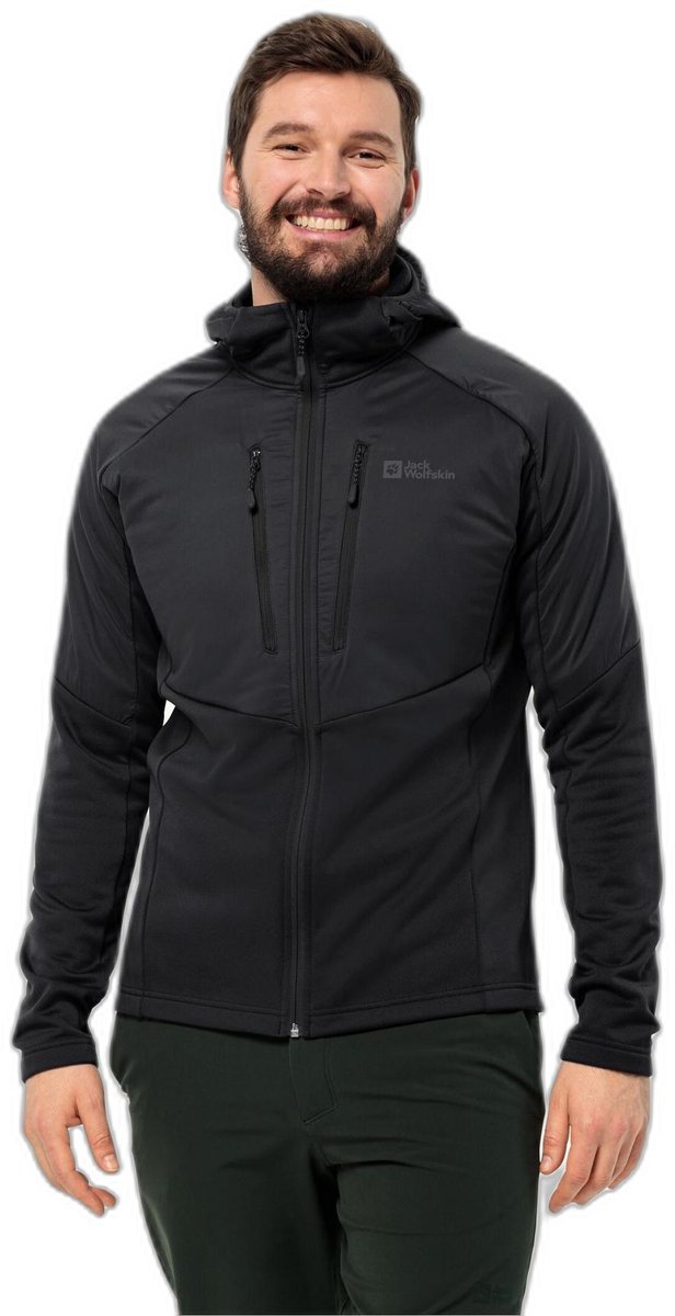 Reflecterende jas Jack Wolfskin Alpgrat Pro Ins Zwart