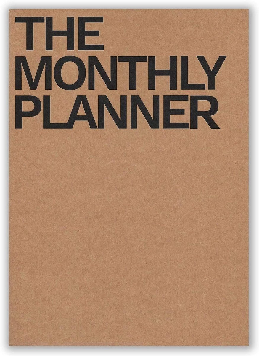 Onedateerde Maandplanner Set van 2 Middelgrote Agenda's
