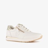 Tamaris Comfort sneakers en cuir pour dames blanc or - Taille 36 - Semelle amovible