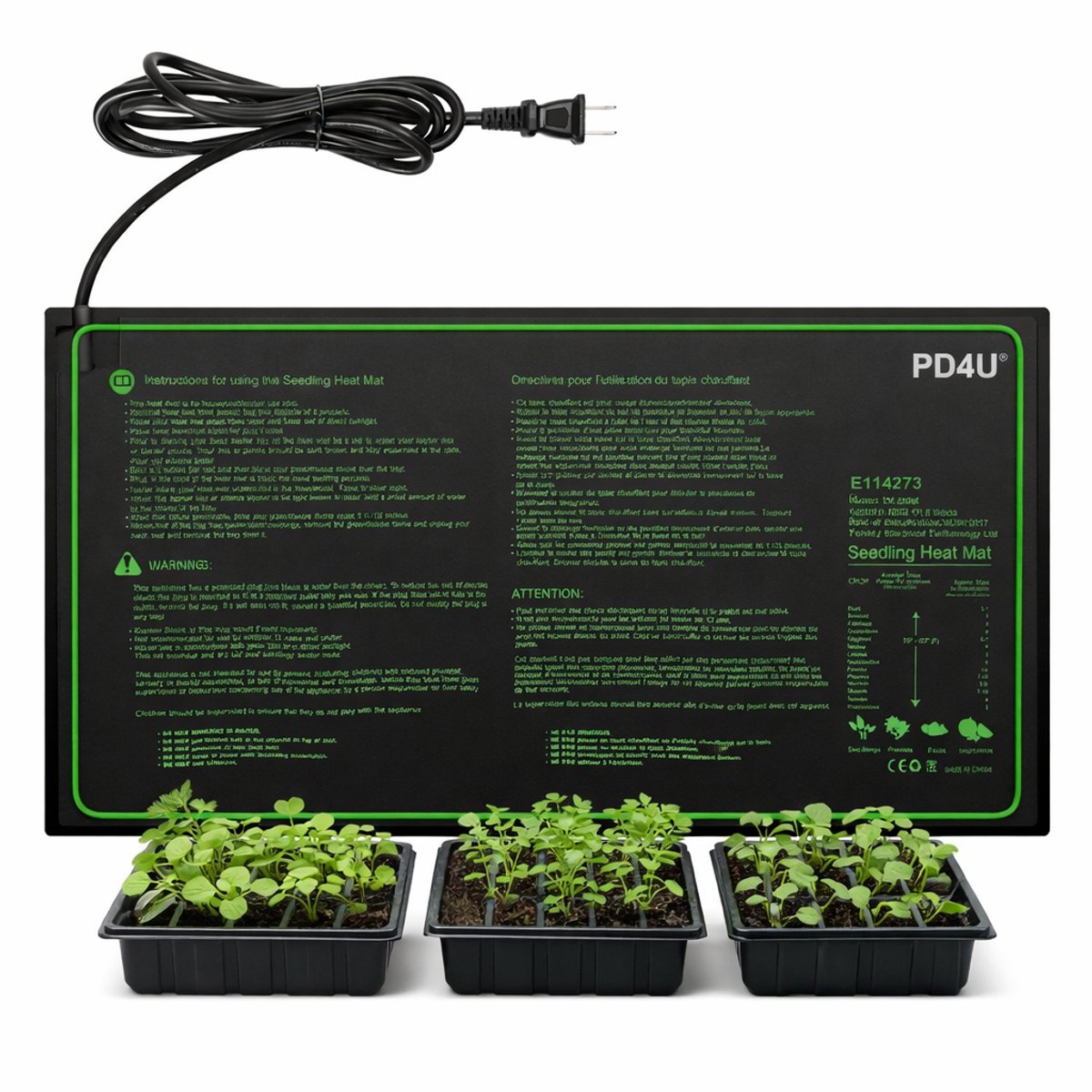 Warmtemat Planten - 25 x 52 cm - Waterdicht - Kweekmat - Kweekmat verwarmingsmat - Warmtemat Planten Kweken - Verwarmingsmat Planten