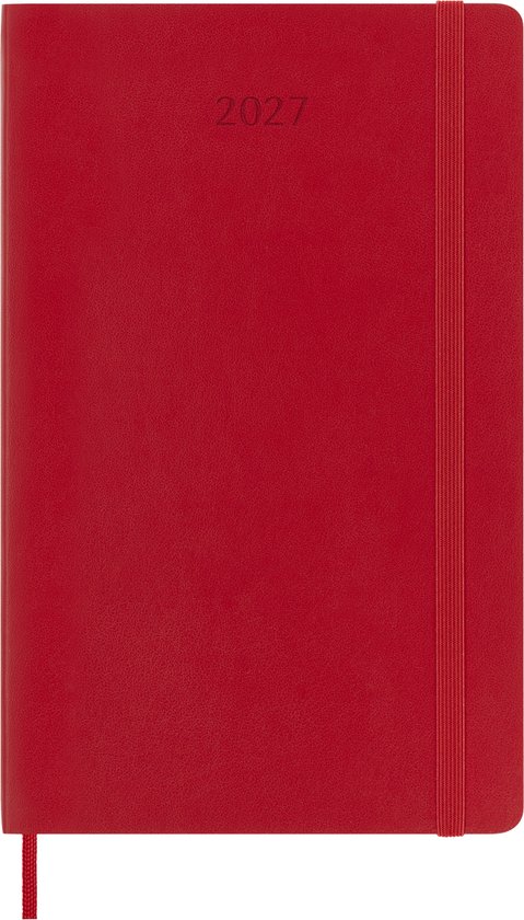 Moleskine 12 Maanden Agenda - 2027 - Wekelijks - Large - Zachte Kaft - Rood
