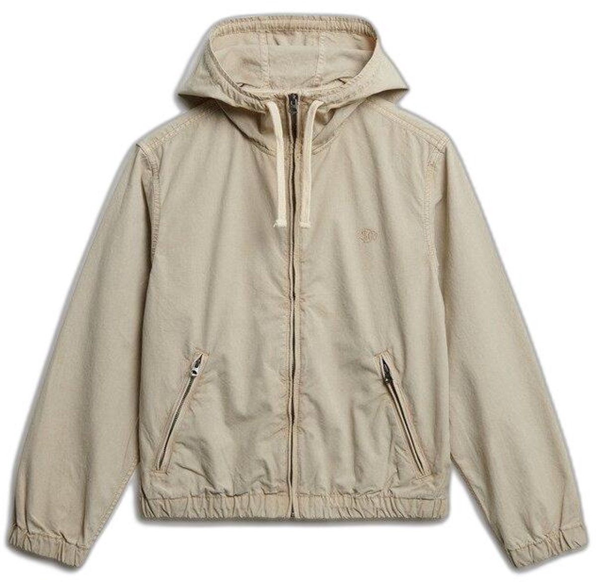 Nauwelijks gewassen hooded jacket voor dames Superdry Beige