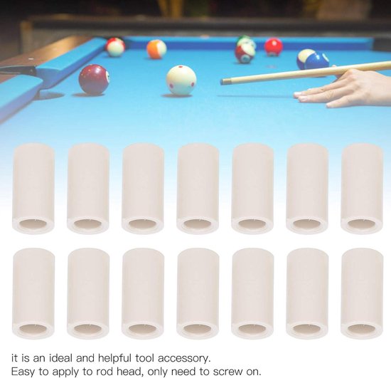 Biljartkeu Ferrules Reserveonderdelen Snooker Zwembad - 3 Maten (25 mm/18 mm/12,3 mm) van Merkloos — afbeelding 3