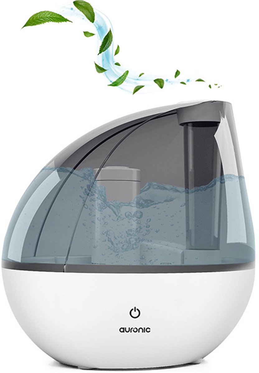 Luchtbevochtiger - Humidifier - Vernevelaar - Aroma Diffuser - voor Optimale Luchtkwaliteit - 1.5 liter - 50 m2 - Geluidsstil - BPA-vrij - inclusief Waterfilter en 2 Pads - Complete Set - Voor Woonkamer, Kantoor, Slaapkamer, Babykamer en Meer