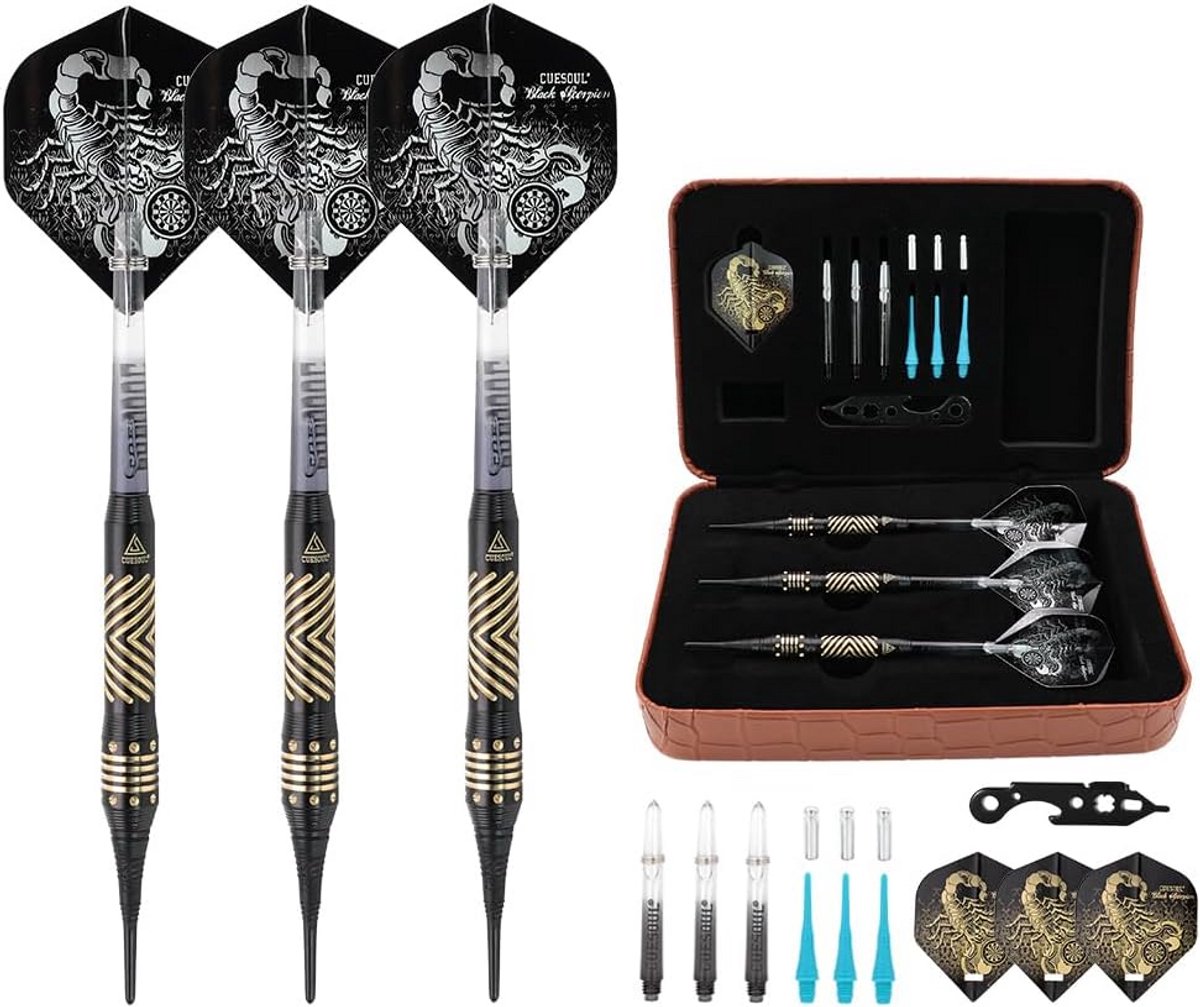 Soft Tip Darts Set 16 Gram met Luxe Opberghoes - Geschikt voor Beginners en Gevorderden