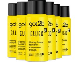 Got2b Glued Hairspray Mini - Haarstyling - Haarspray - Ultra-sterke Fixatie - 72u Hold - - 6x 100ml
