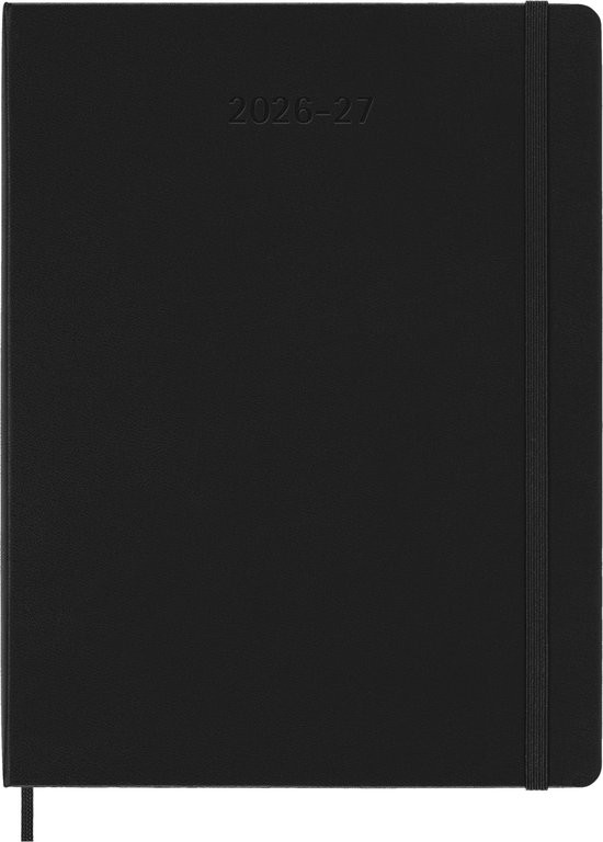 Moleskine 18 Maanden Agenda - 2026/27 - Wekelijks - XL - Harde Kaft - Zwart