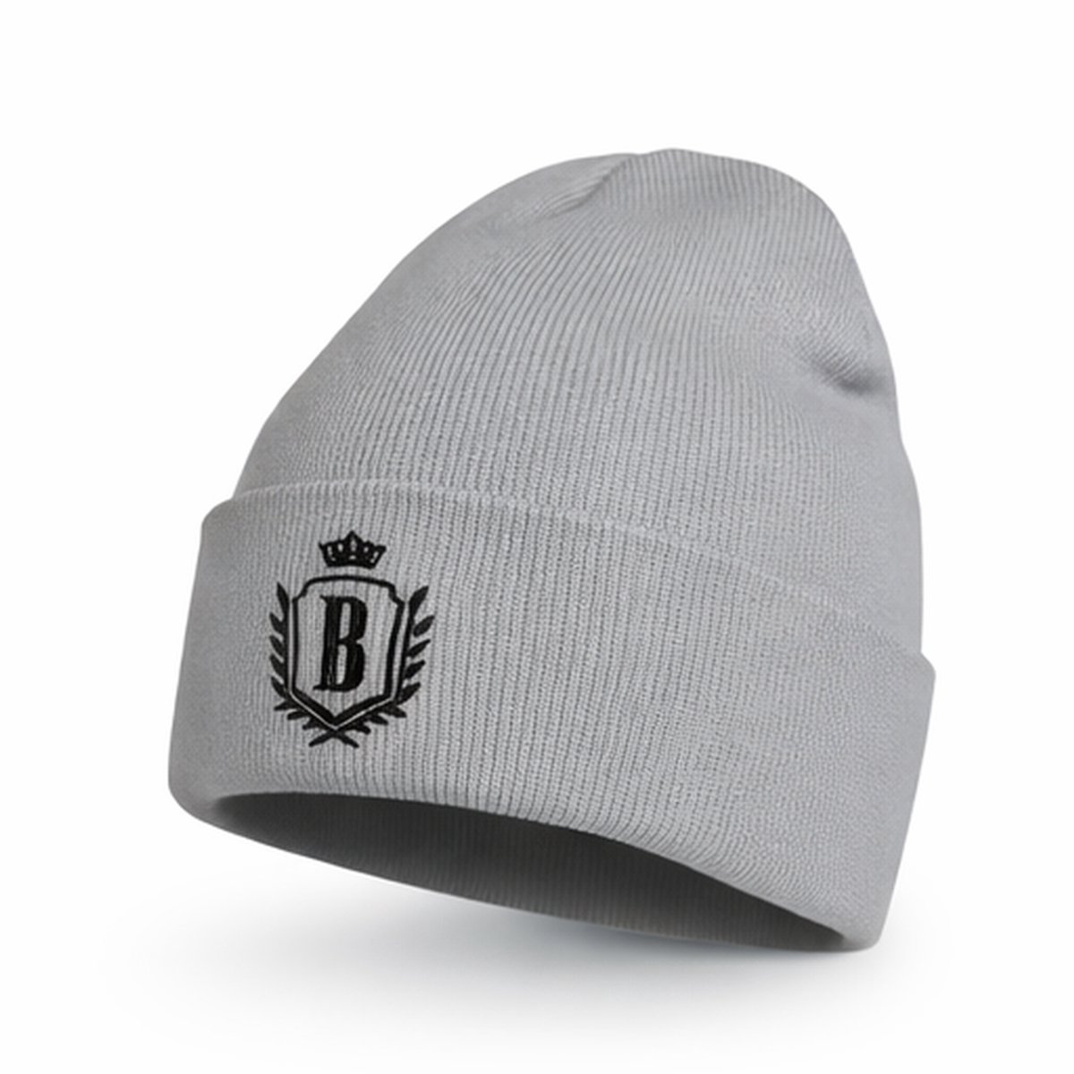 Bèlfort Beanie Muts Heren en Dames Grijs – Wintermuts van Premium Katoen – Ademend, Zacht en Niet Kriebelend – One Size