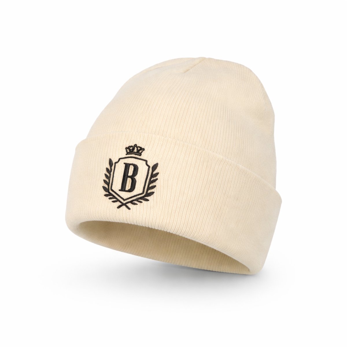 Bèlfort Beanie Muts Heren en Dames Beige – Wintermuts van Premium Katoen – Ademend, Zacht en Niet Kriebelend – One Size