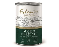 Eden Holistic Pet Food blikvoeding - natvoeding - voor de hond - eend en haring - per blik
