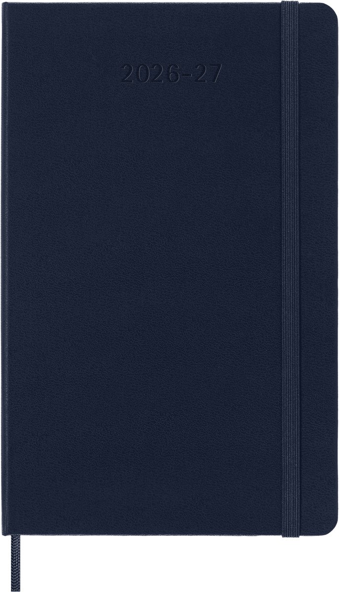 Moleskine 18 Maanden Agenda - 2026/27 - Wekelijks - Large - Harde Kaft - Saffier Blauw