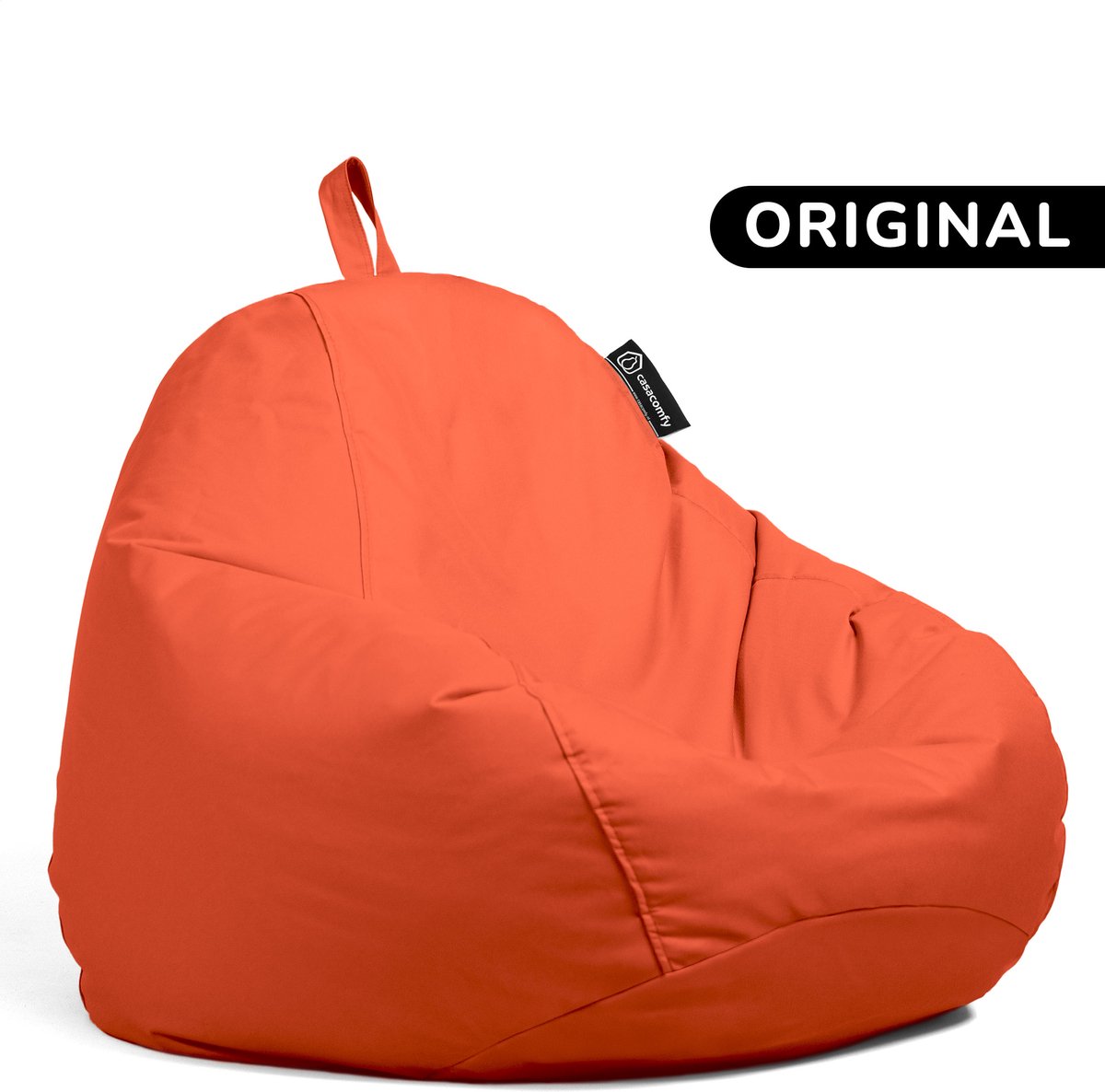 Casacomfy Pear Original - Zitzak Kind & Volwassenen - Binnen & Buiten - Waterbestendig - Oranje
