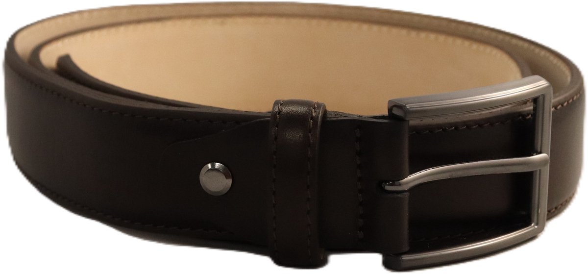Men of Global 1261-01 – Leren Riem – Vegetable tanned – Doorgestikt – Nubuck voering