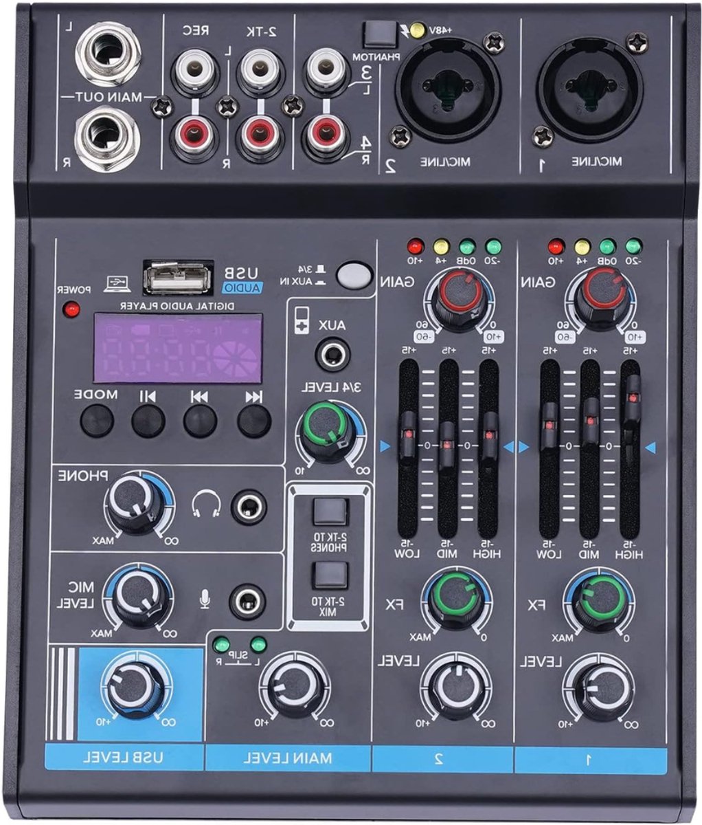 Core® Audio Mixer – Streaming – DJ Draaitafel – DJ Mix Set – Zwart - 17cm x 15cm x 5cm