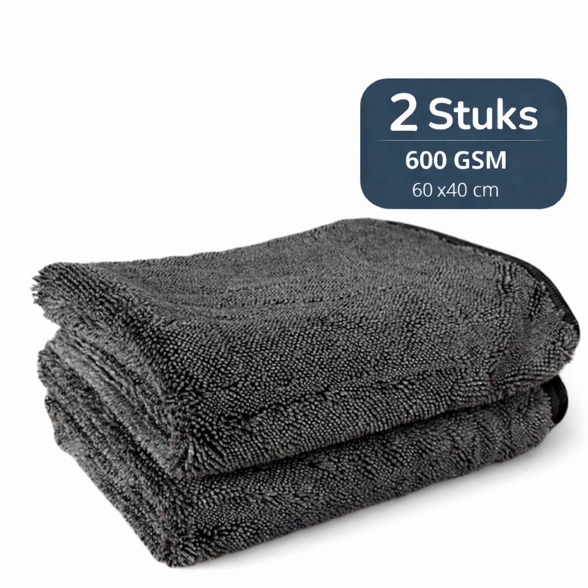 TileDry® 2 Stuks - Droogdoek Badkamer - Hoge Kwaliteit - Droog doeken voor Badkamer, Auto, en Keukenschoonmaken - Raamdoeken Streepvrijdroog - Microvezeldoekjes Schoonmaak - Fastdry Wonderdoekjes - Streeploos & Kalkvrij - Absorbeert tot 800ML-60x40cm