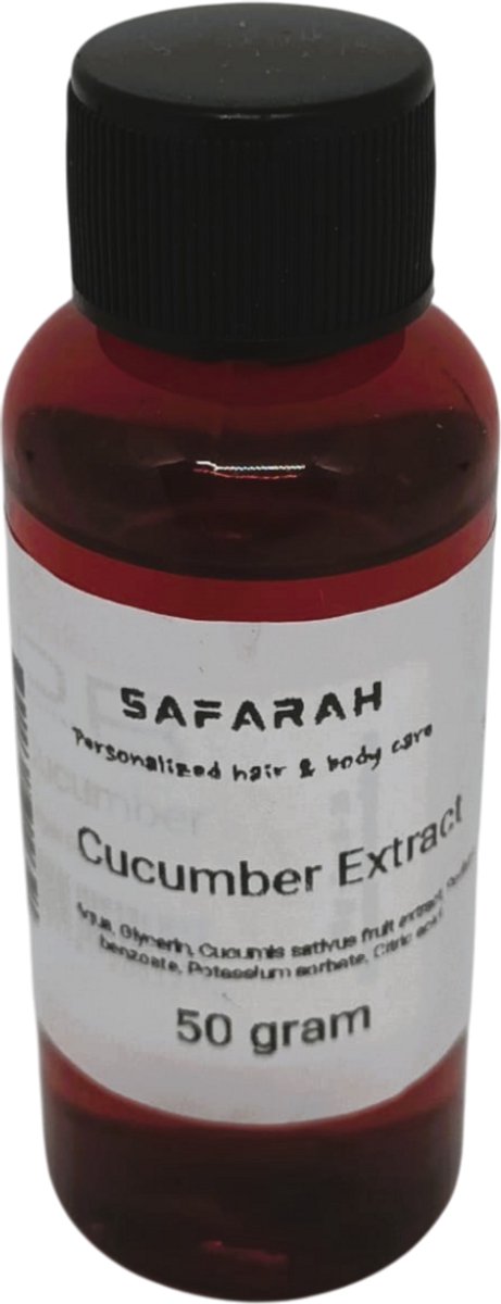 Safarah Cucumber - komkommer extract biologisch 50 gram -Anti verouderend en hydraterend