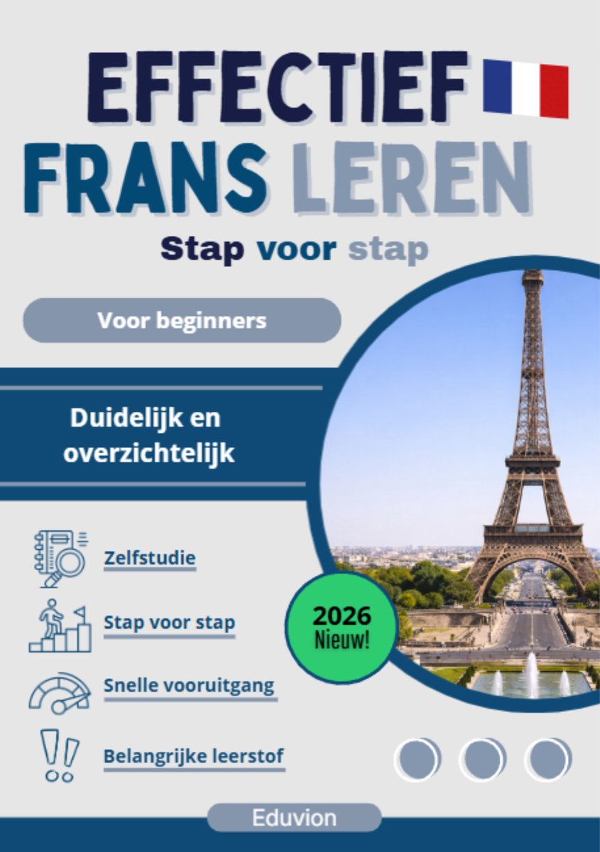 Omslag van Effectief Frans leren - De complete stap-voor-stap beginnerscursus