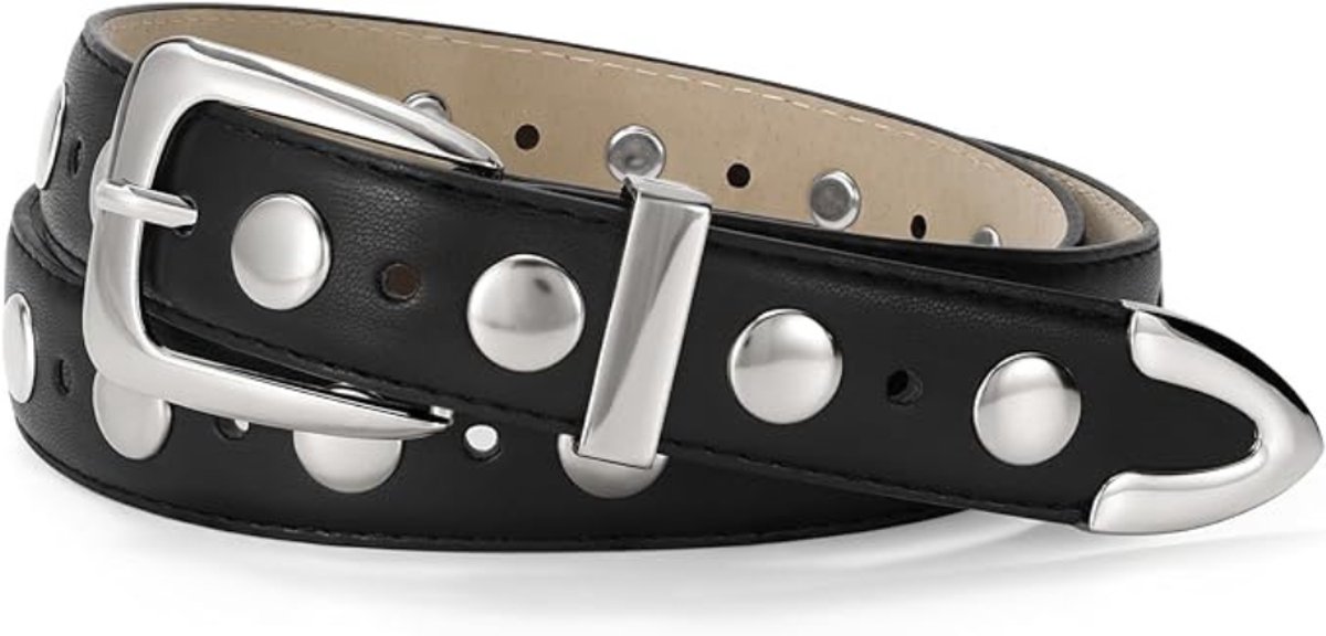 Leren Riem voor Dames - Lederen Riem met Gouden Gesp Verstelbaar - Stijlvol Cadeau voor Dagelijks Gebruik - 120 cm - 1 Stuk - Klassiek Zwart - van Imperatoris
