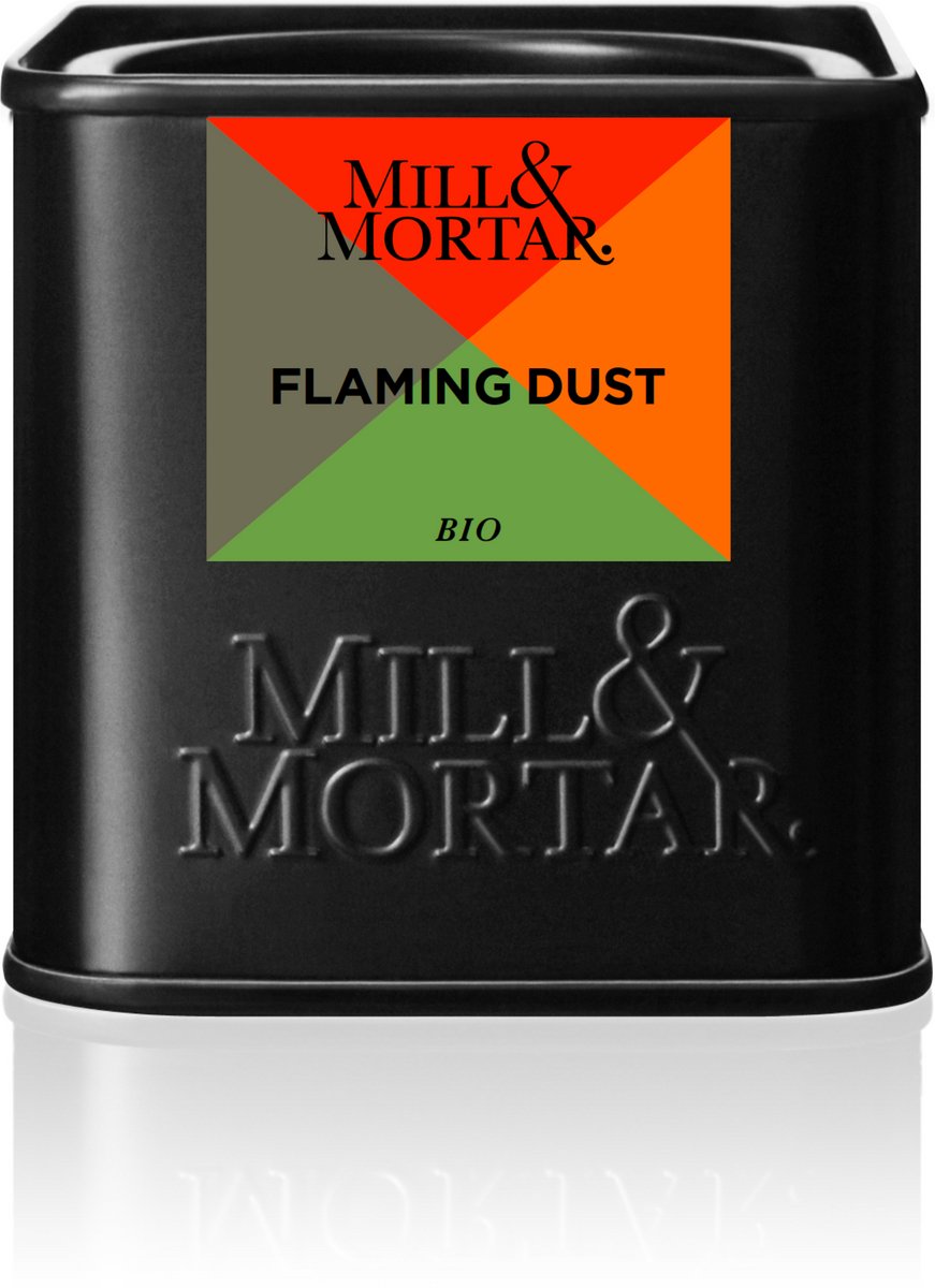 Mill & Mortar Flaming Dust - BBQ kruiden voor vlees - biologische kruidenmix - 50 g