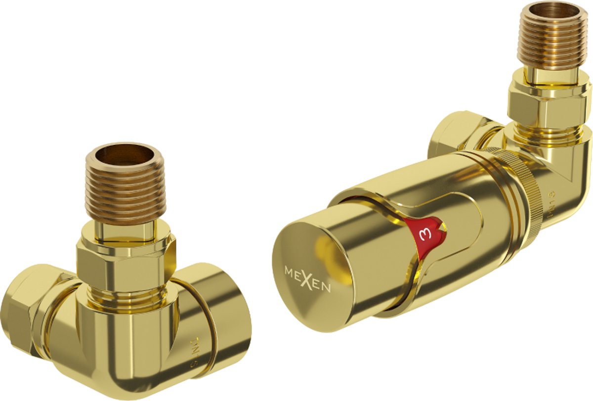 Mexen G00 axiale thermostaatset, goud - W903-900-50