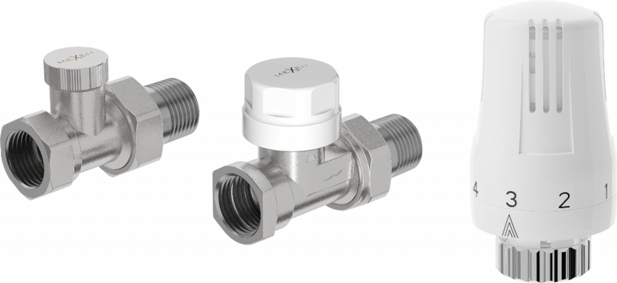 Mexen G01 thermostatisch rechte set, nikkel - W914-012-918-01