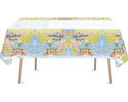 Tafelkleed The Adventure Begins - reizen - travel - vakantie - tafelkleed - wereldreis - avontuur - rondreis