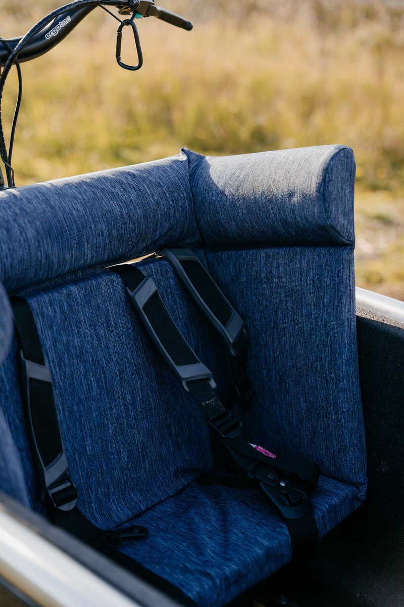 bakfiets kussen - Denim - Lovens -maat L