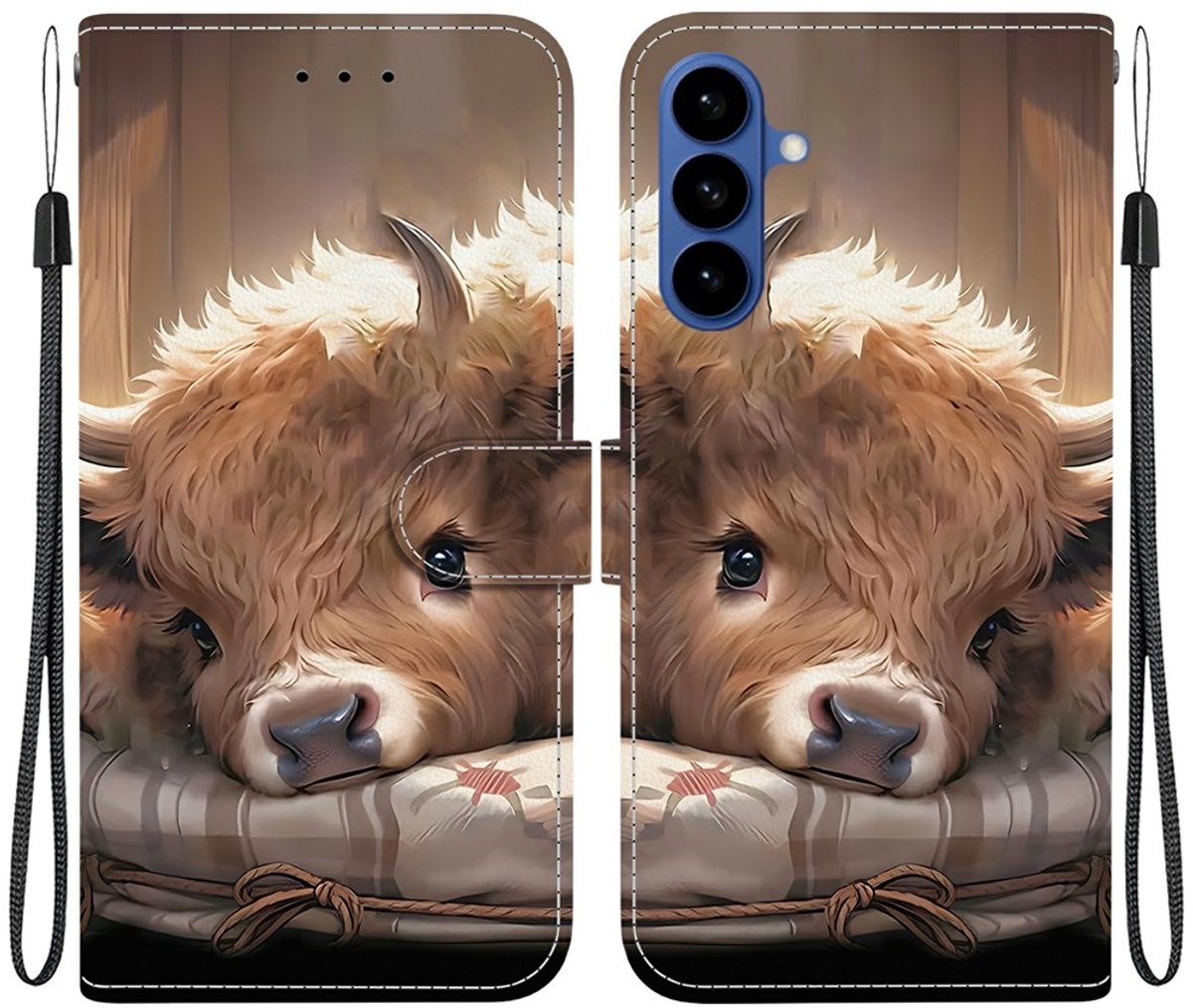Kalfje - agenda book case hoesje - Telefoonhoesje geschikt voor Samsung Galaxy A57 5G