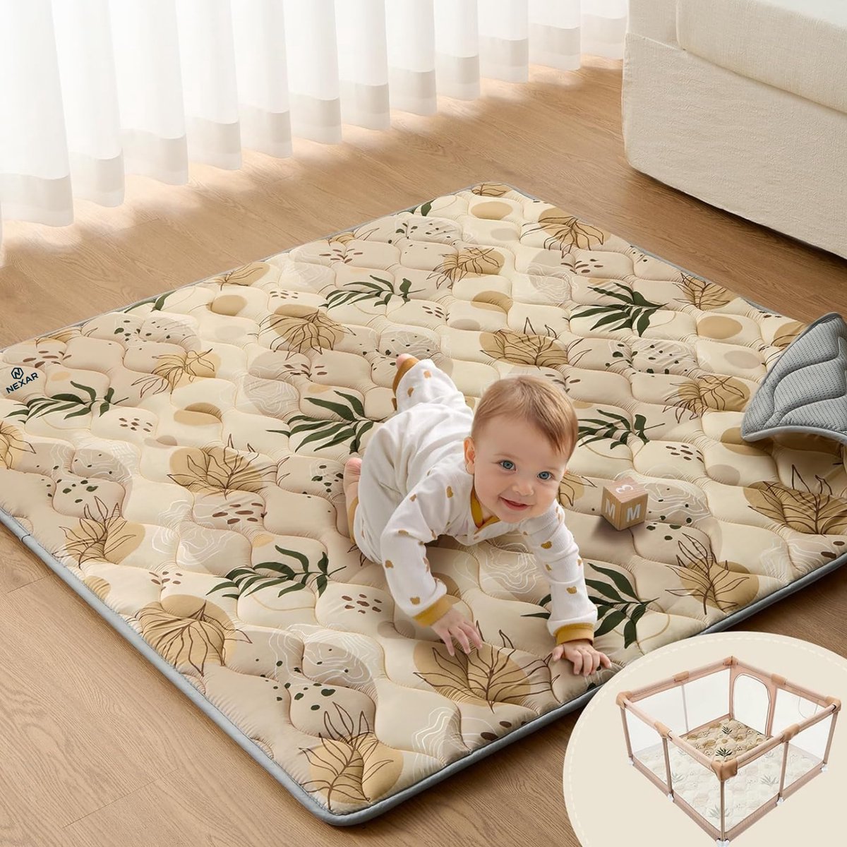 Nexar Speelmat Baby - Extra Dikke Foam Speelmat & Speelkleed