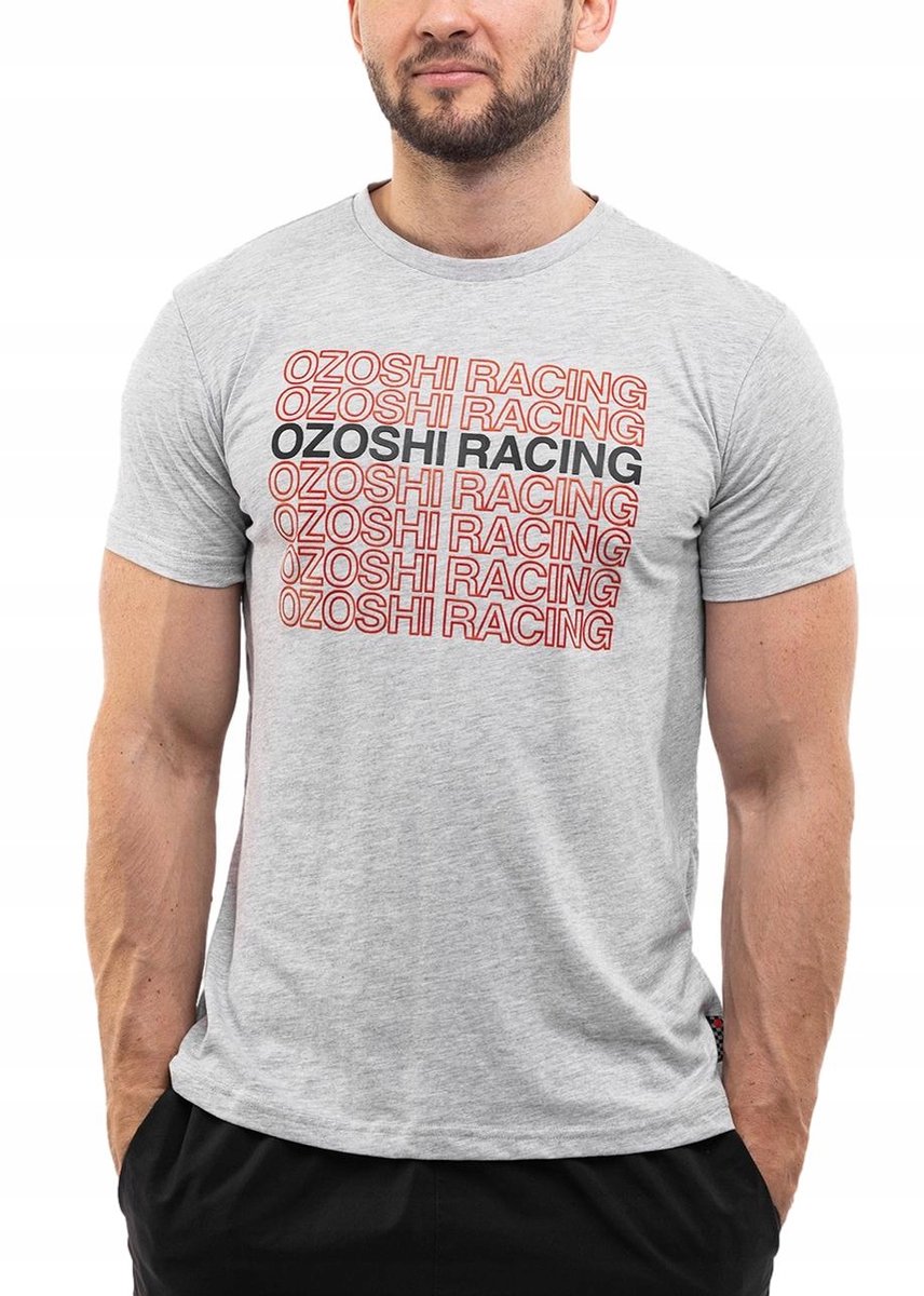 Ozoshi Sportshirt Heren - Grijs - Polyester