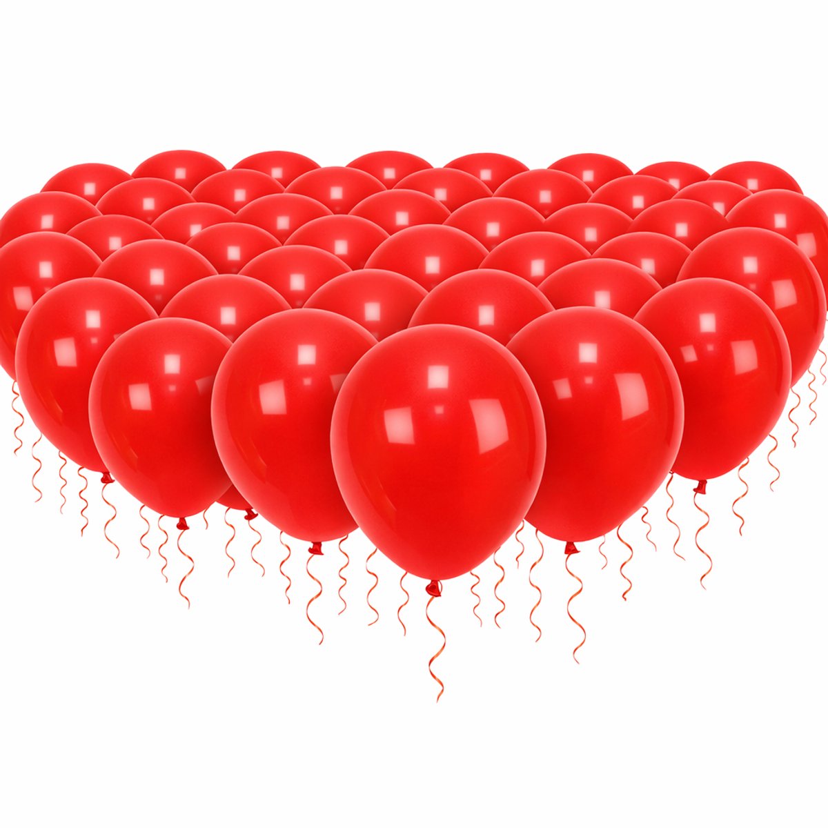 Rode Ballonnen 100 Stuks – 12 Inch Latex – Geschikt voor Helium & Lucht – Feestdecoratie