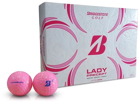 Bridgestone Golf Precept Golfballen 12 Eenheden Roze,Transparant van Merkloos — afbeelding 2