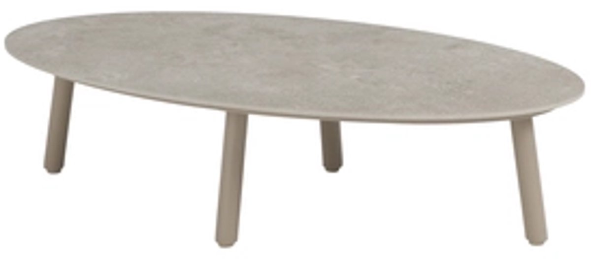 Salute lounge tuintafel 120x65xH30 cm ceramic latte Taste 4SO