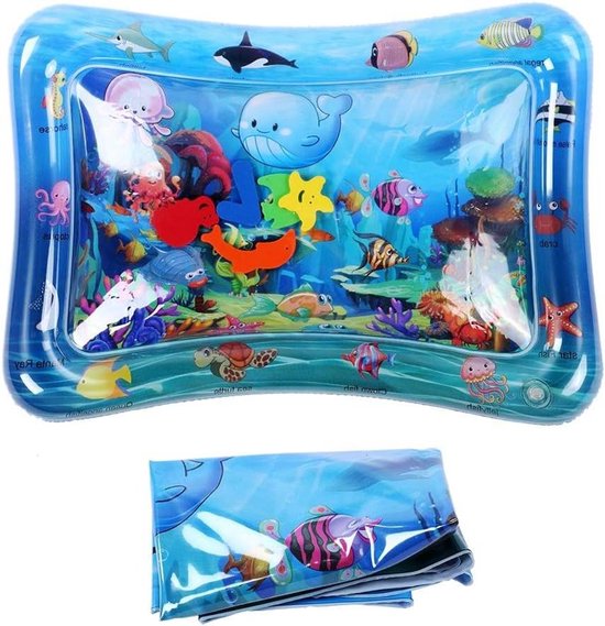 Allecto - Baby Zwembad - Opblaasbaar - Blauw - Water Spelletjes - Water Activiteiten - Geschikt voor Baby's en Peuters - Thuis en Buiten Spelen