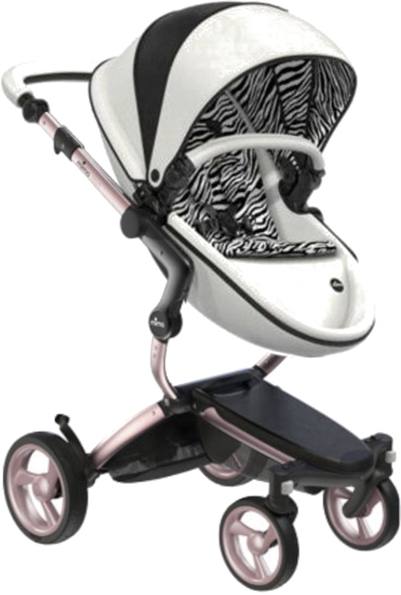 Mima Xari Kinderwagen Special Edition New York Zebra Rosegold Frame - afbeelding 3