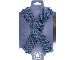 Ouch! by Shots - Polyester Bondage Touw - 10 m - Marineblauw