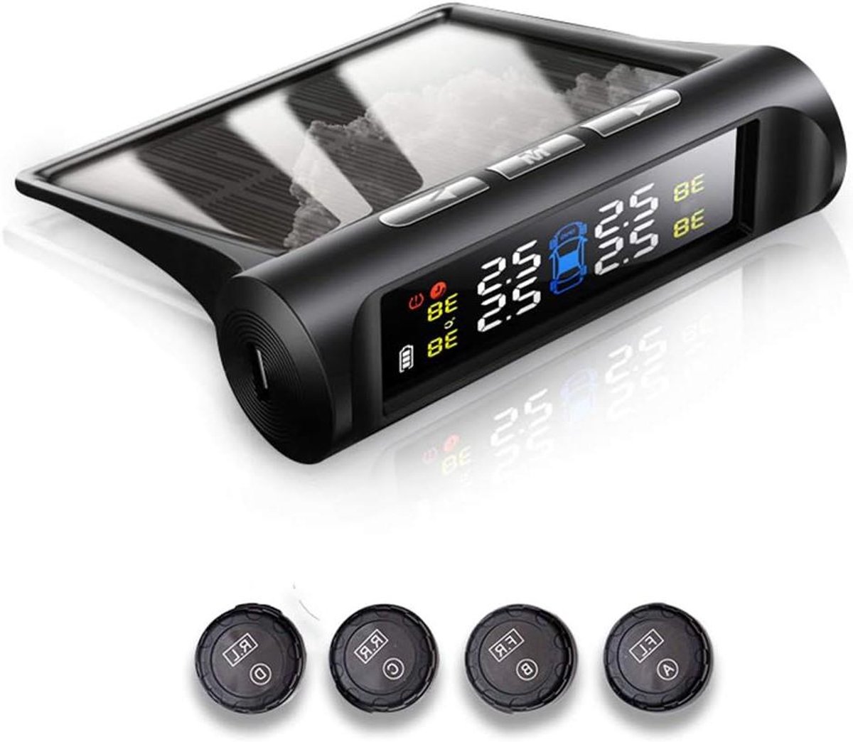 Bandenspanningsbewakingssysteem - Monitor - Zonne-energie - Externe sensor