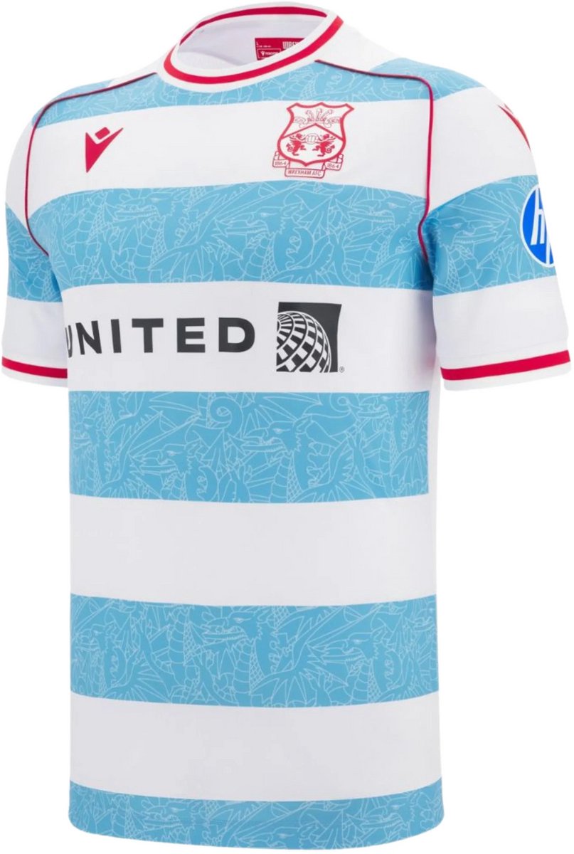 Wrexham AFC Derde Shirt 2025/26 - Wales Voetbalshirt - Wrexham - Macron - Maat XL - Globalsoccershop