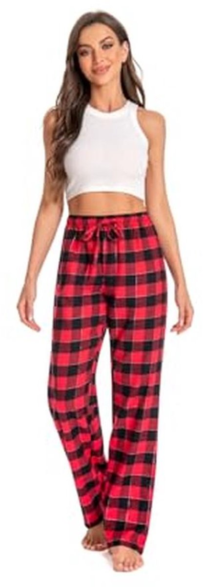 Dames 100% Katoen Super Zachte Flanel Pyjama/Lounge Bottoms met Zakken - XS tot XL