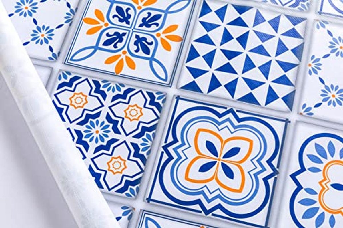 Rechthoekig Tafelzeil PVC 140x240 cm - Blauw