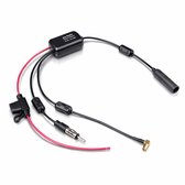 Vecys FM/AM DAB DAB Auto Antenne Signaalversterker Booster Fakra Z Male naar Female Adapter 12V Digitale Radio Antenne Splitter Versterker met Magnetische Ring voor Audio Stereo Digitale Autoradio